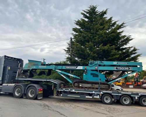 TEREX POWERSCREEN T5036 TRACKED STOCK PILE CONVEYOR SOLD TO UK