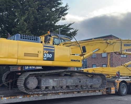 KOMATSU PC350 HIGH REACH SOLD TO PORTUGAL.