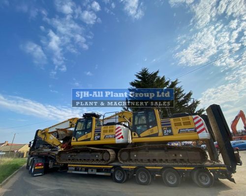2X KOMATSU PC210 SOLD TO UK