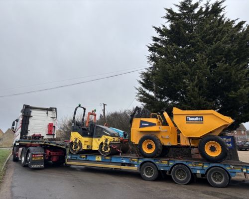 BOMAG, HAMM ROLLERS, THWAITES 10TON DUMPER SOLD TO THE UK.