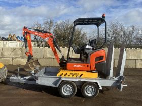 Image of a used Kubota KX015-4 With Ifor Williams Trailer